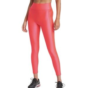 All Access By Bandier Center Stage Shine‎ High Waisted Leggings SMALL Watermelon